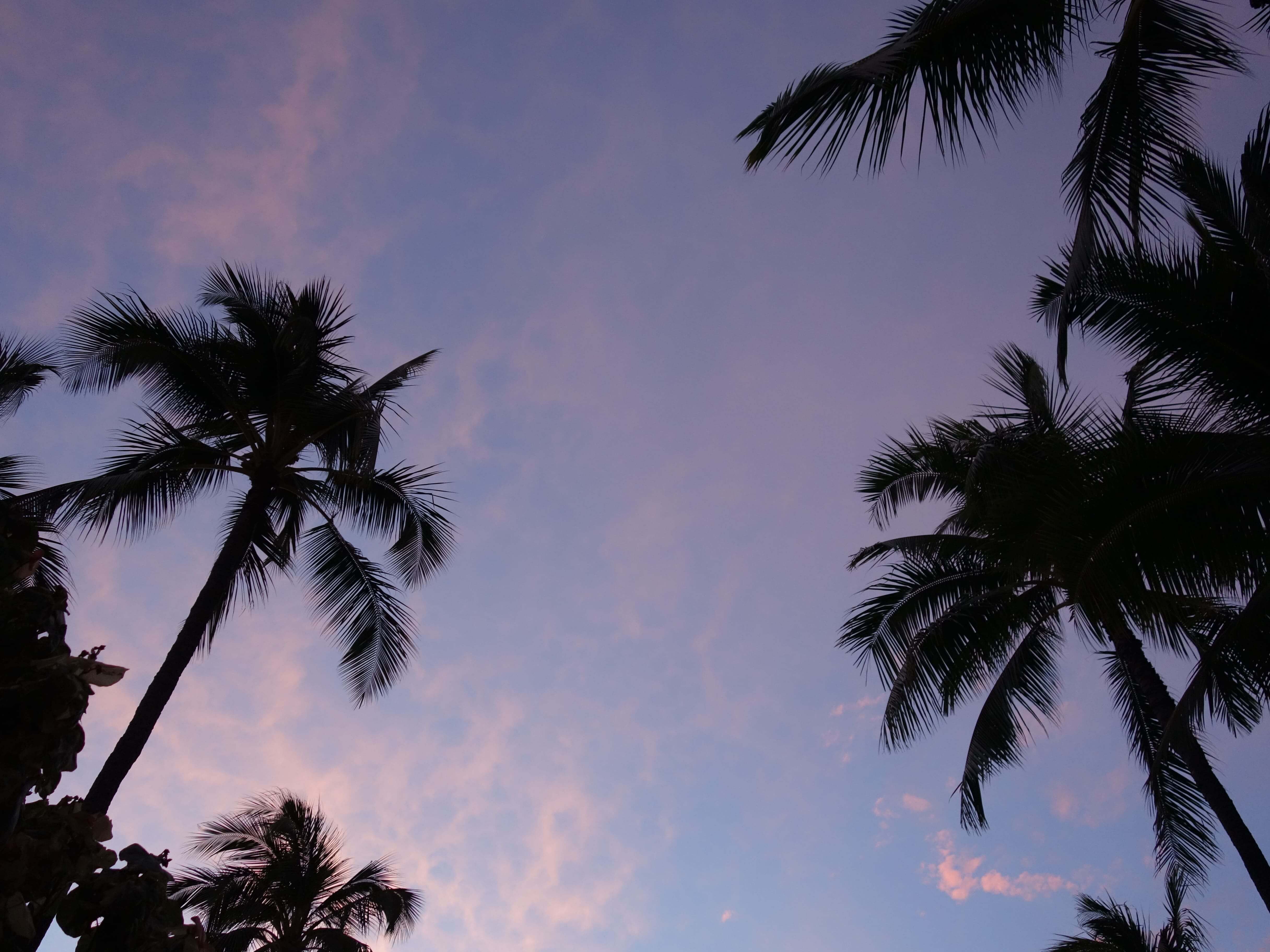 ハワイの夕焼け空